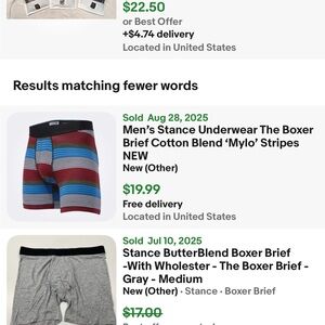 Stance Compression Boxer Briefs Grey Camo Freshtex Underwear Mens M 32-34